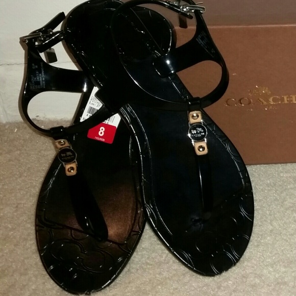 Authentic Coach jelly sandal