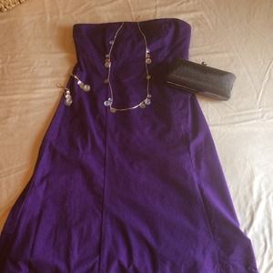 GAP Purple strapless Dress