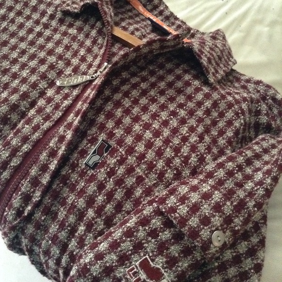 PLAID LUGZ ZIPPER FRONT SHIRT L NWOT - Picture 3 of 4