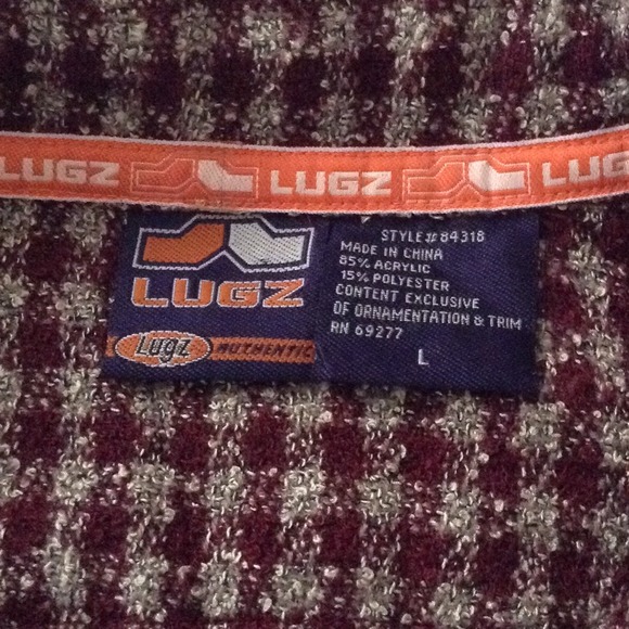 PLAID LUGZ ZIPPER FRONT SHIRT L NWOT - Picture 4 of 4