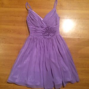 Purple chiffon dress