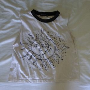 Brandy melville sun and moon muscle tank
