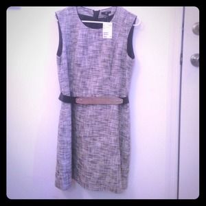 H&M black and white winter dress