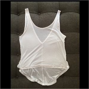 Lululemon Burn It Out Tank, White . Size 4.