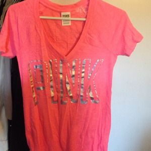 Pink vneck