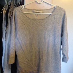Gray over size sweater