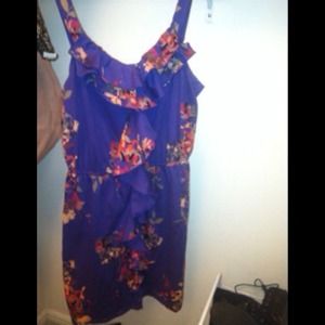 Express floral ruffle summer dress
