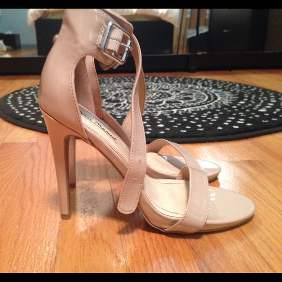 Elegant ankle strap heels