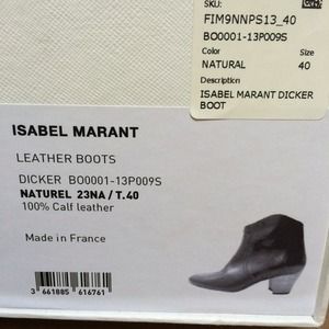 Isabel Marant Dicker Boots - Natural Sz. 40