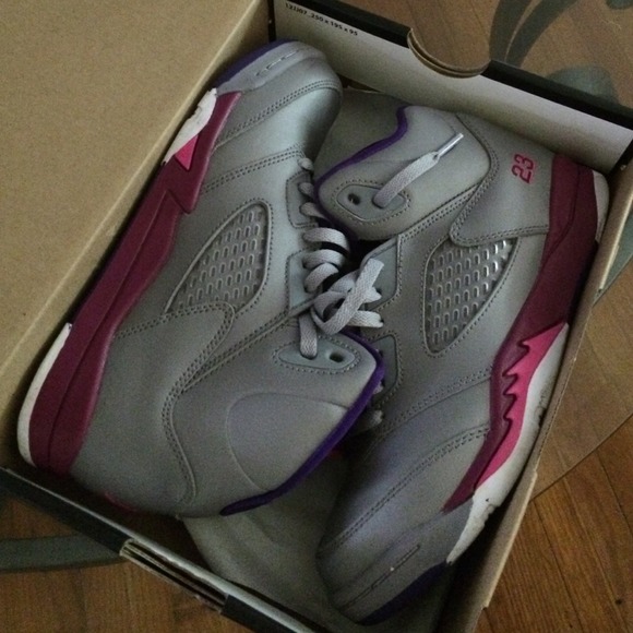 Jordan Rasberry 5s Size 3y - Picture 2 of 4