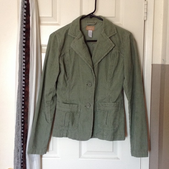 Forever 21 green corduroy blazer