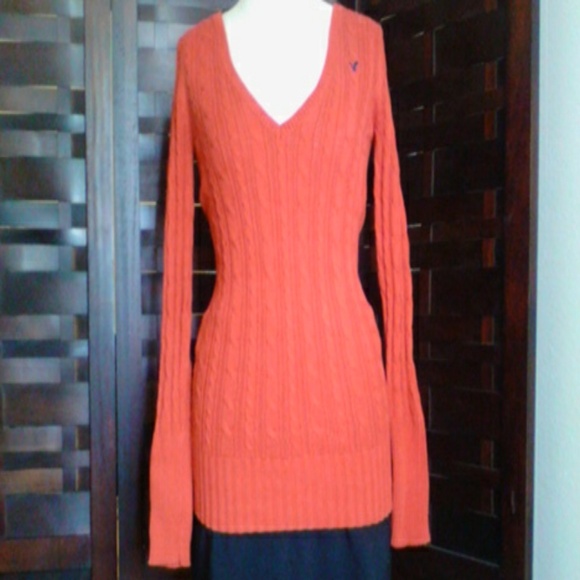 American Eagle Small Red Sweater, like new - Picture 1 of 3