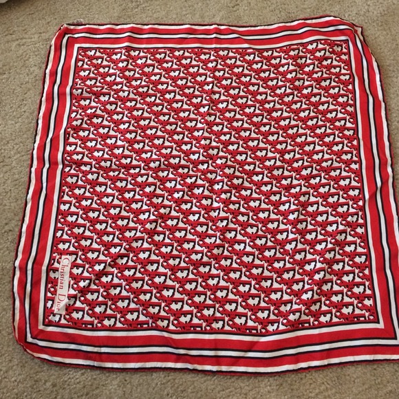 Christian Dior square scarf 100%silk