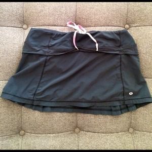 Bundled 2 Lululemon black running skirts. Size 6.