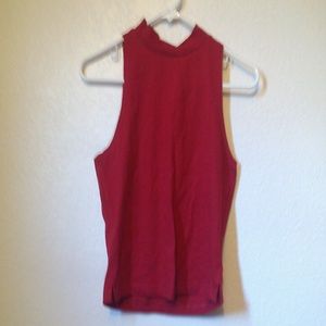 Adorable red crop top (: