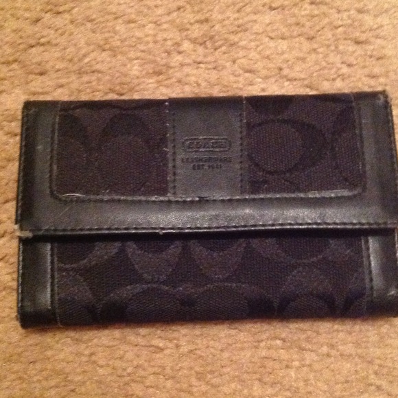 Coach Clutches & Wallets - Black coach wallet LAST CALL 😢