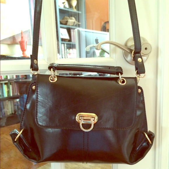 MAJA CrossBody Black leather Bag