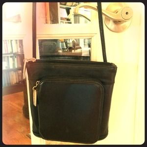 HOBO Black Leather  Cross Body Bag