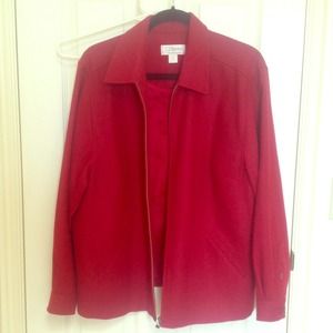 Christopher & Banks red size 1x jacket
