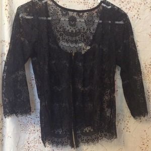 Black lace top
