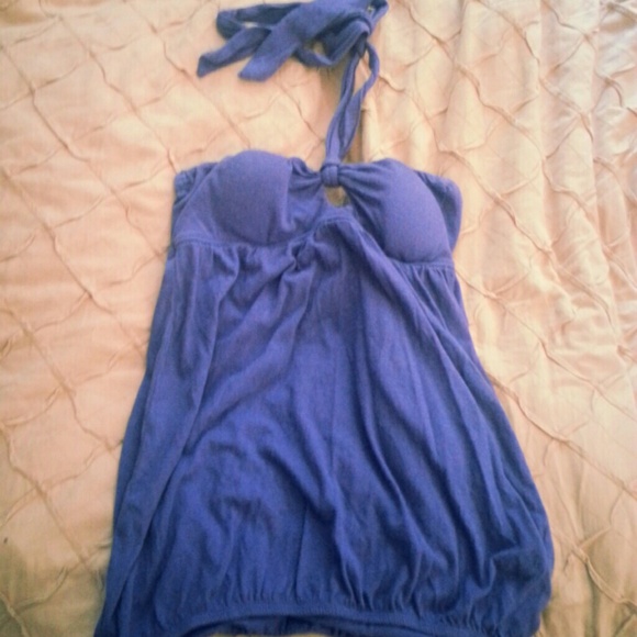 Purple halter top
