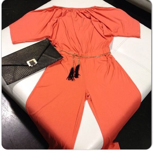 Beautiful orange romper
