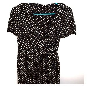 J.Crew Wrap dress in ivory/black Size 2