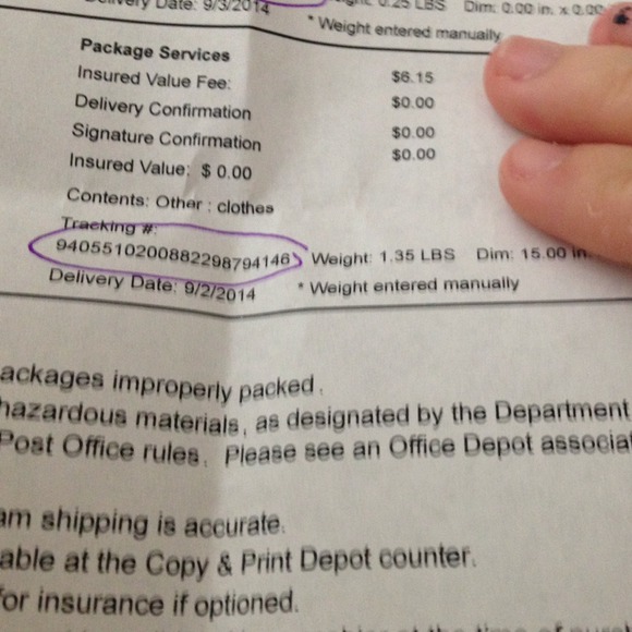 Proof of shipping!