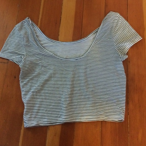 Striped crop top