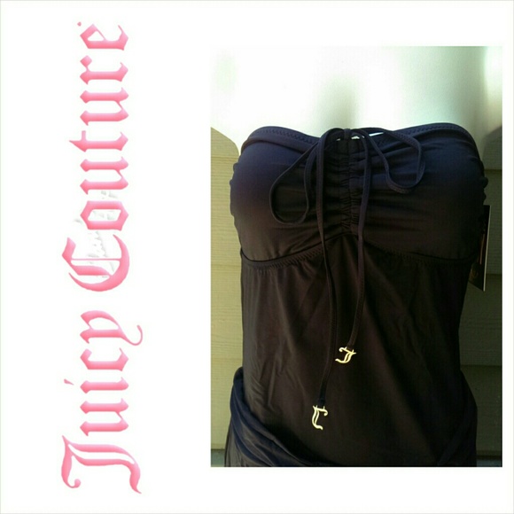 Juicy Couture Multi-Way Coverup Dress Black Size M - Picture 1 of 4