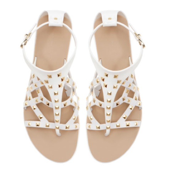Zara Shoes - 💕Final price💕Zara Basic Studded Sandals