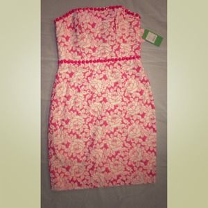 NWT Lilly Pulitzer embroidered blossom pink dress