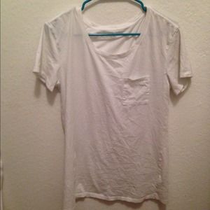 GAP PLAIN WHITE POCKET TEE
