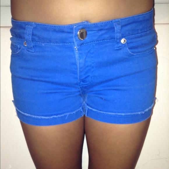 Brigh blue cute summer shorts
