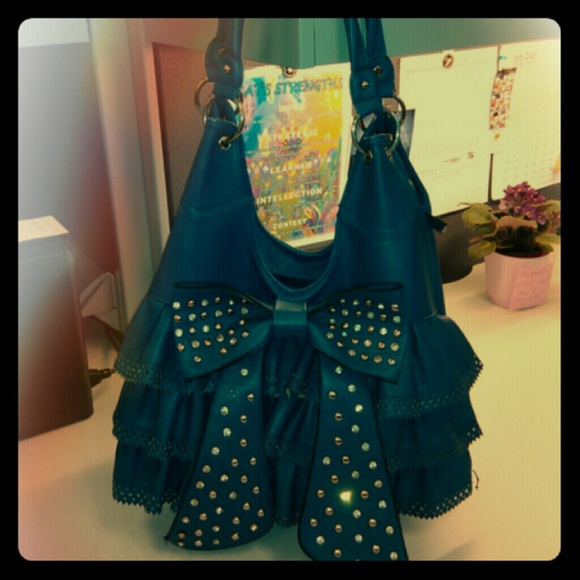 Blue Jewel Cliff Tote Bag - Picture 1 of 3
