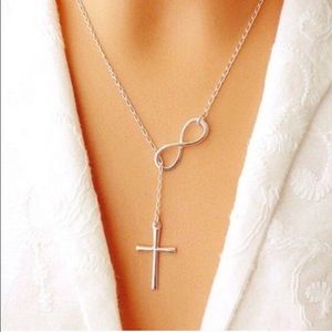 Beautiful Infinity and Cross Necklace🙌🏽💋💄👠