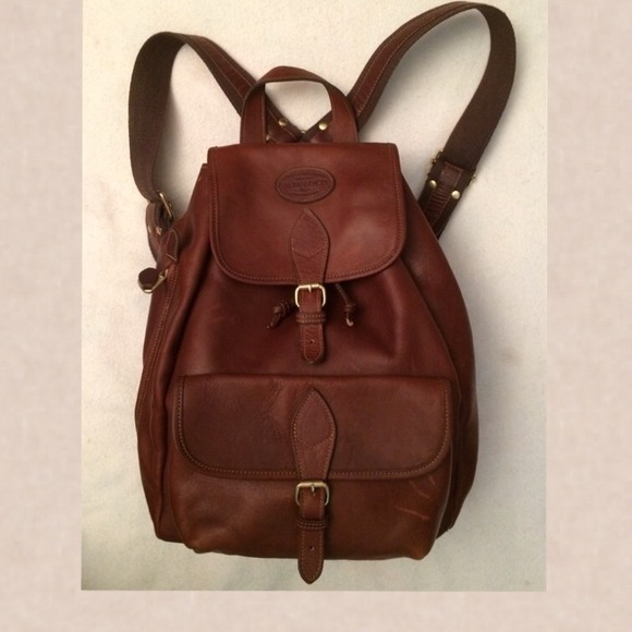 bass leather backpack