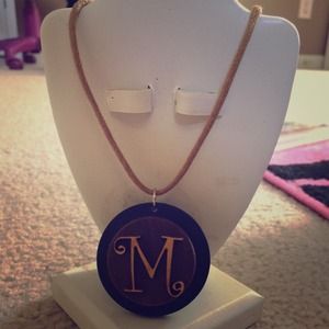 Monogrammed M necklace!