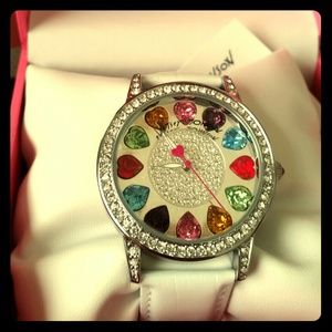 Betsy Johnson rhinestone ladies watch NWT