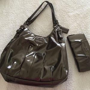 Coach Madison Maggie shldr bag w/matching wallet