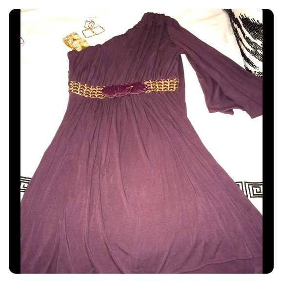 One shoulder cocktail dress. Size M.