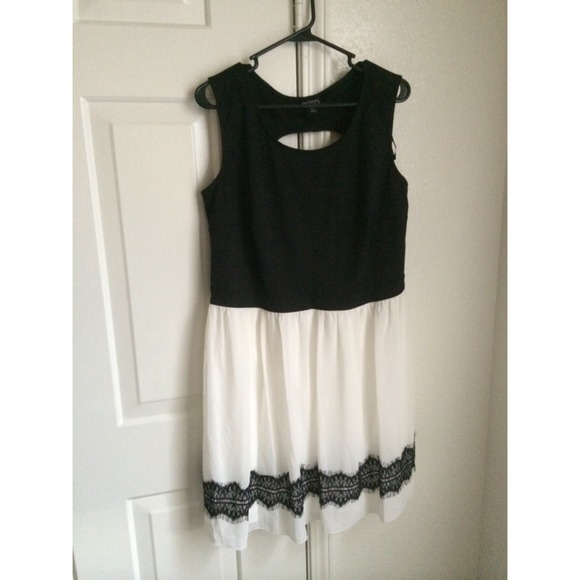 Black and white dress