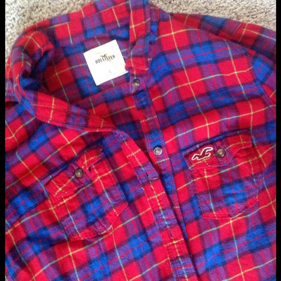 Hollister plaid button up - Picture 2 of 2