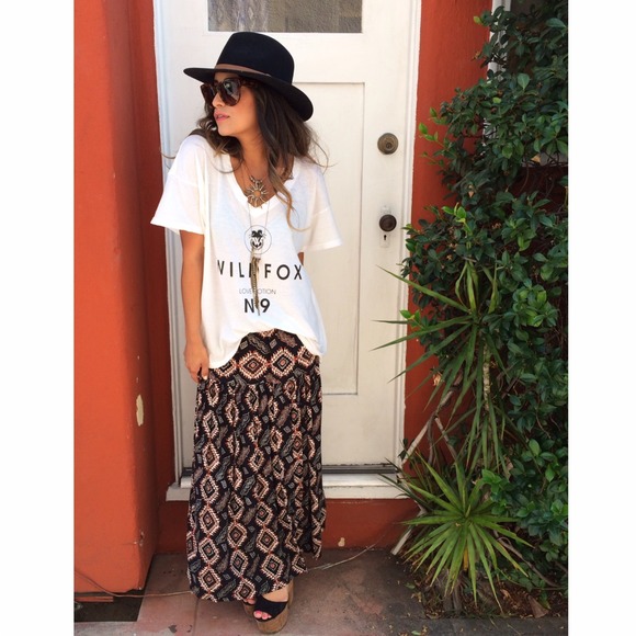 Vintage Dresses & Skirts - Vintage Tribal Print Skirt
