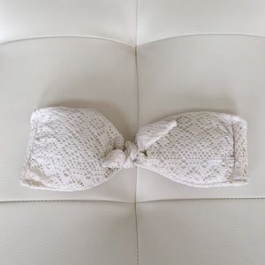 Crochet bandeau bathing suit top