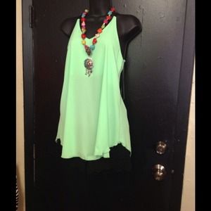 Green tank top, great lightweight neon green