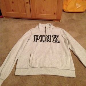 PINK Victoria secret 1/4 zip sweatshirt