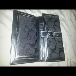 Coach black wallet