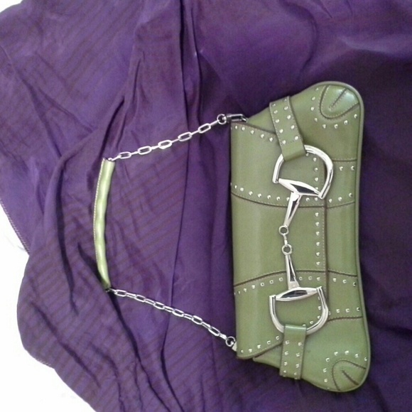 Rina Rich clutch / wristlet, green, NWOT