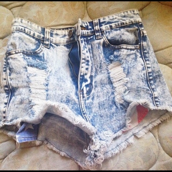 Blue High waisted shorts!